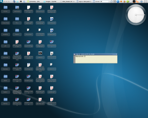 Skærmaftryk af Razor-Qt 0.41 på openSUSE 12.1